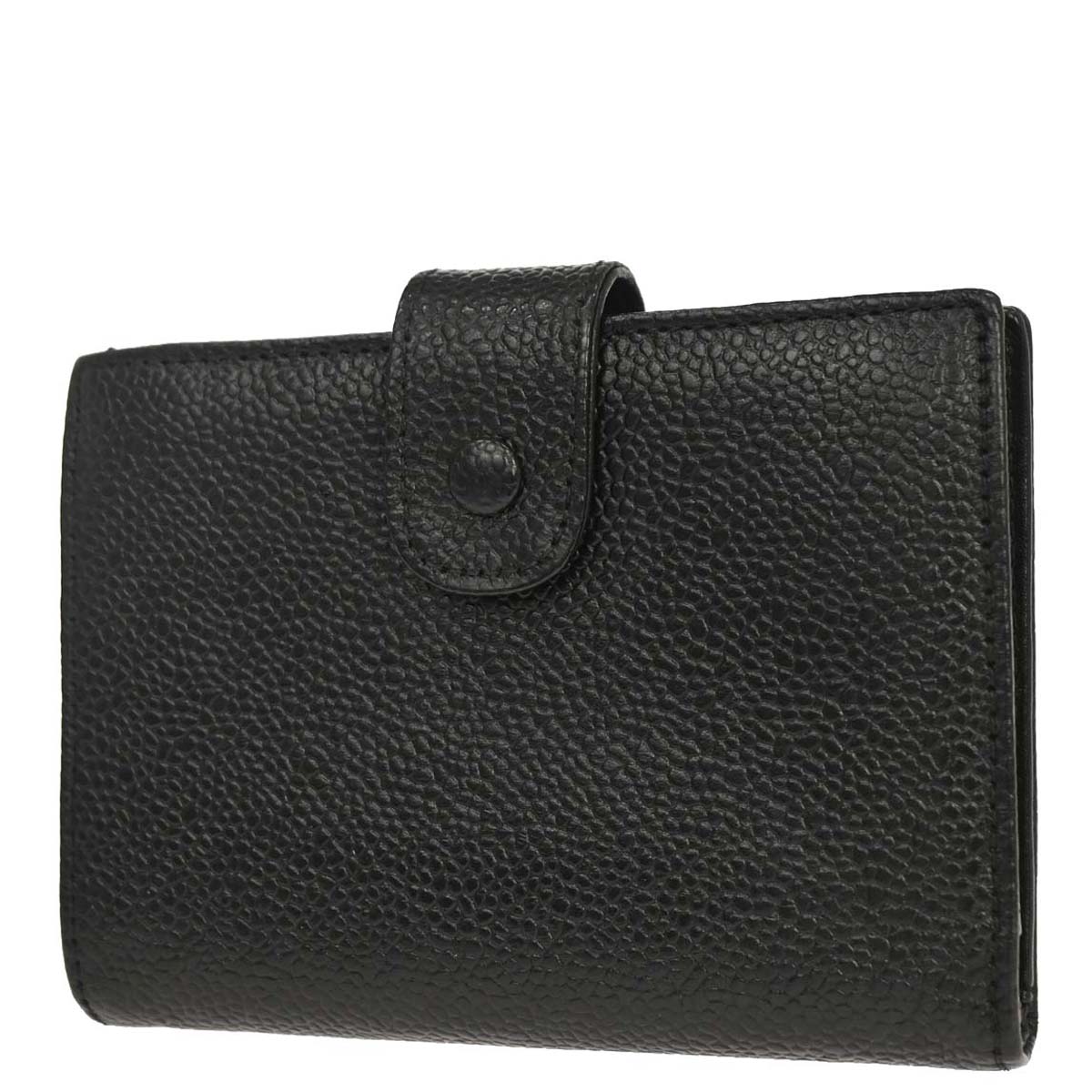 Chanel Black Caviar Skin Bifold Wallet Purse