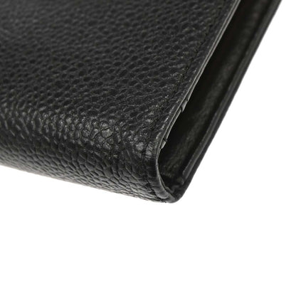 Chanel Black Caviar Skin Bifold Wallet Purse