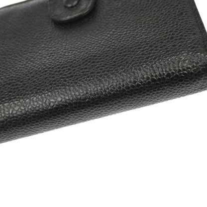 Chanel Black Caviar Skin Bifold Wallet Purse