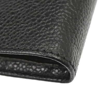 Chanel Black Caviar Skin Bifold Wallet Purse