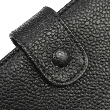 Chanel Black Caviar Skin Bifold Wallet Purse