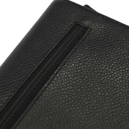 Chanel Black Caviar Skin Trifold Wallet