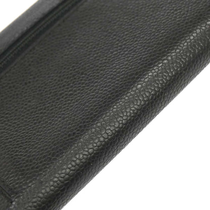 Chanel Black Caviar Skin Trifold Wallet