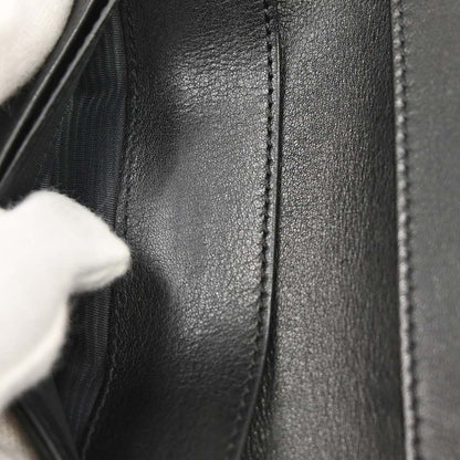Chanel Black Caviar Skin Trifold Wallet