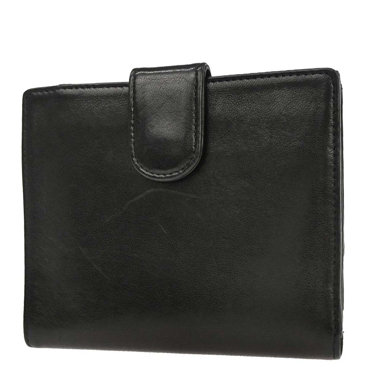 Chanel 1997-1999 Black Lambskin Bifold Wallet