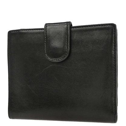 Chanel 1997-1999 Black Lambskin Bifold Wallet