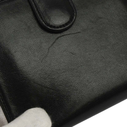Chanel 1997-1999 Black Lambskin Bifold Wallet
