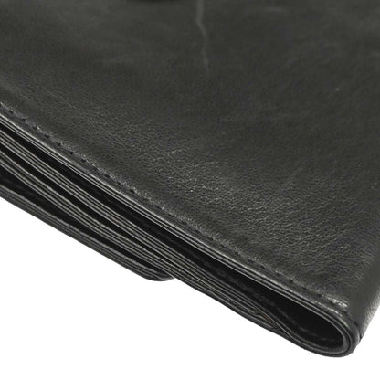 Chanel 1997-1999 Black Lambskin Bifold Wallet