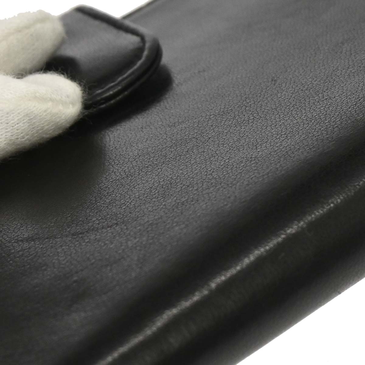 Chanel 1997-1999 Black Lambskin Bifold Wallet