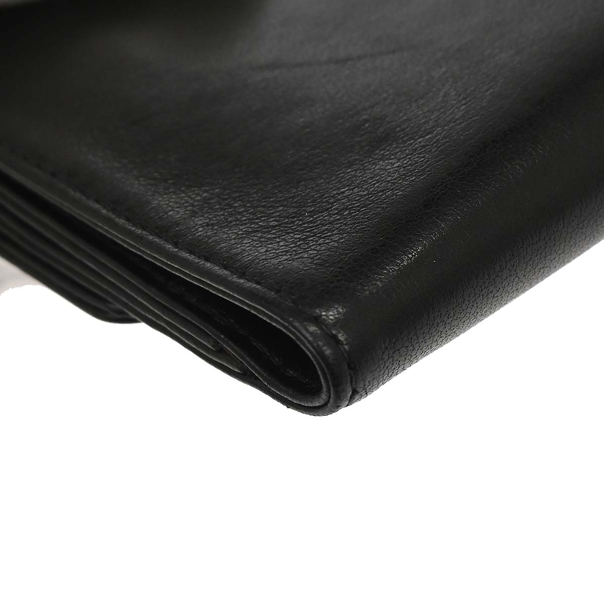 Chanel 1997-1999 Black Lambskin Bifold Wallet