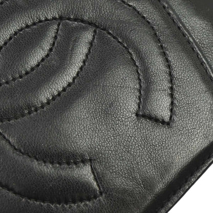 Chanel 1997-1999 Black Lambskin Bifold Wallet