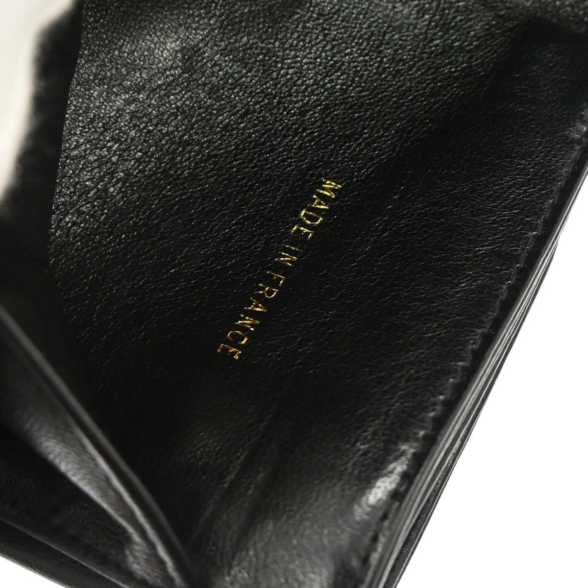 Chanel 1997-1999 Black Lambskin Bifold Wallet