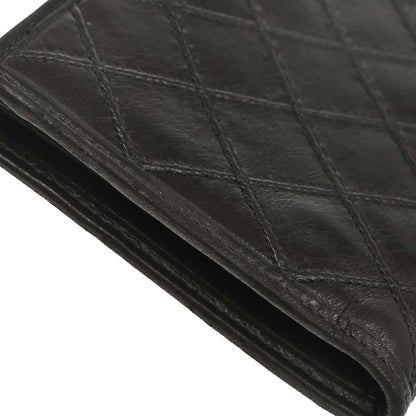 Chanel 1991-1994 Black Lambskin Bicolore Long Wallet