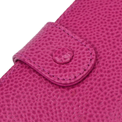 Chanel Pink Caviar Skin Bifold Wallet