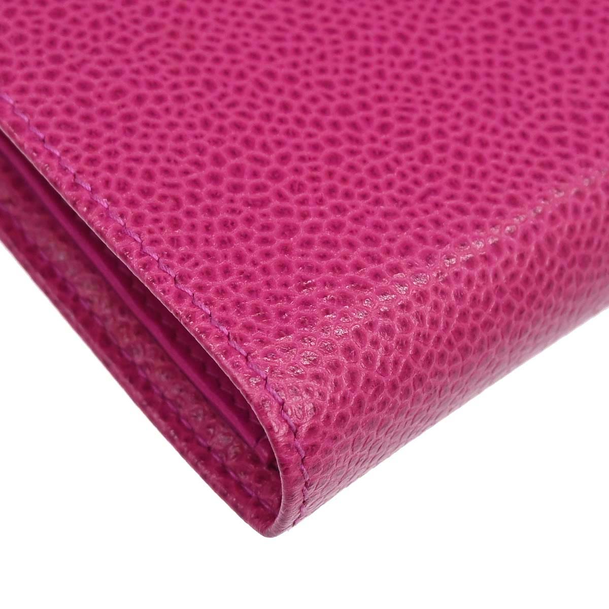 Chanel Pink Caviar Skin Bifold Wallet