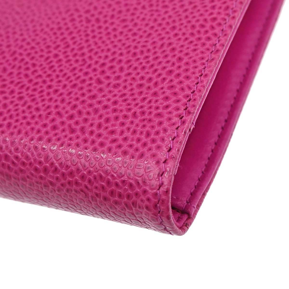 Chanel Pink Caviar Skin Bifold Wallet