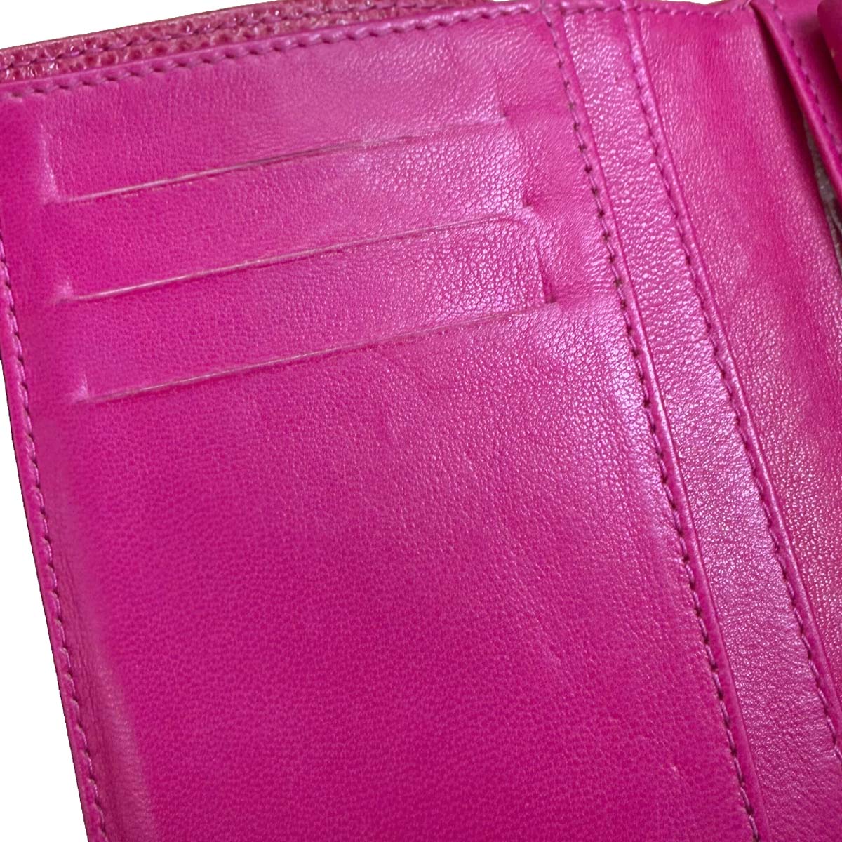 Chanel Pink Caviar Skin Bifold Wallet