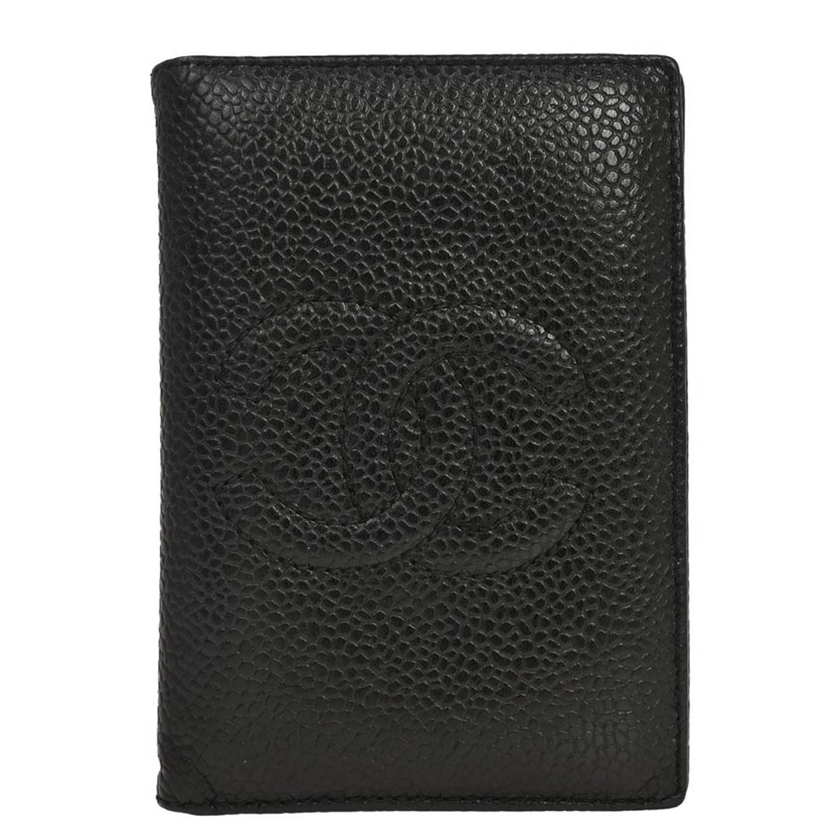 Chanel 1991-1994 Black Caviar Skin Cardholder