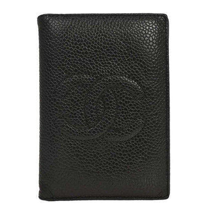 Chanel 1991-1994 Black Caviar Skin Cardholder