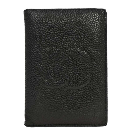 Chanel 1991-1994 Black Caviar Skin Cardholder