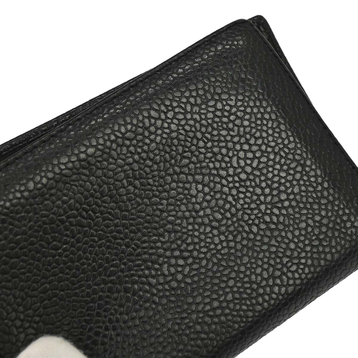 Chanel 1991-1994 Black Caviar Skin Cardholder