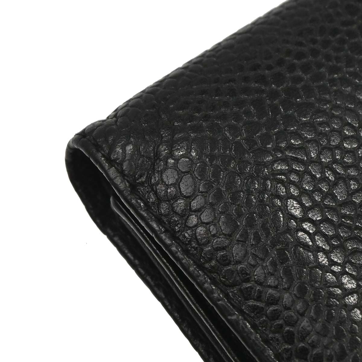 Chanel 1991-1994 Black Caviar Skin Cardholder