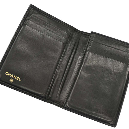 Chanel 1991-1994 Black Caviar Skin Cardholder