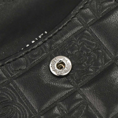 Chanel Black Lambskin Icon Cigarette Case Small Good