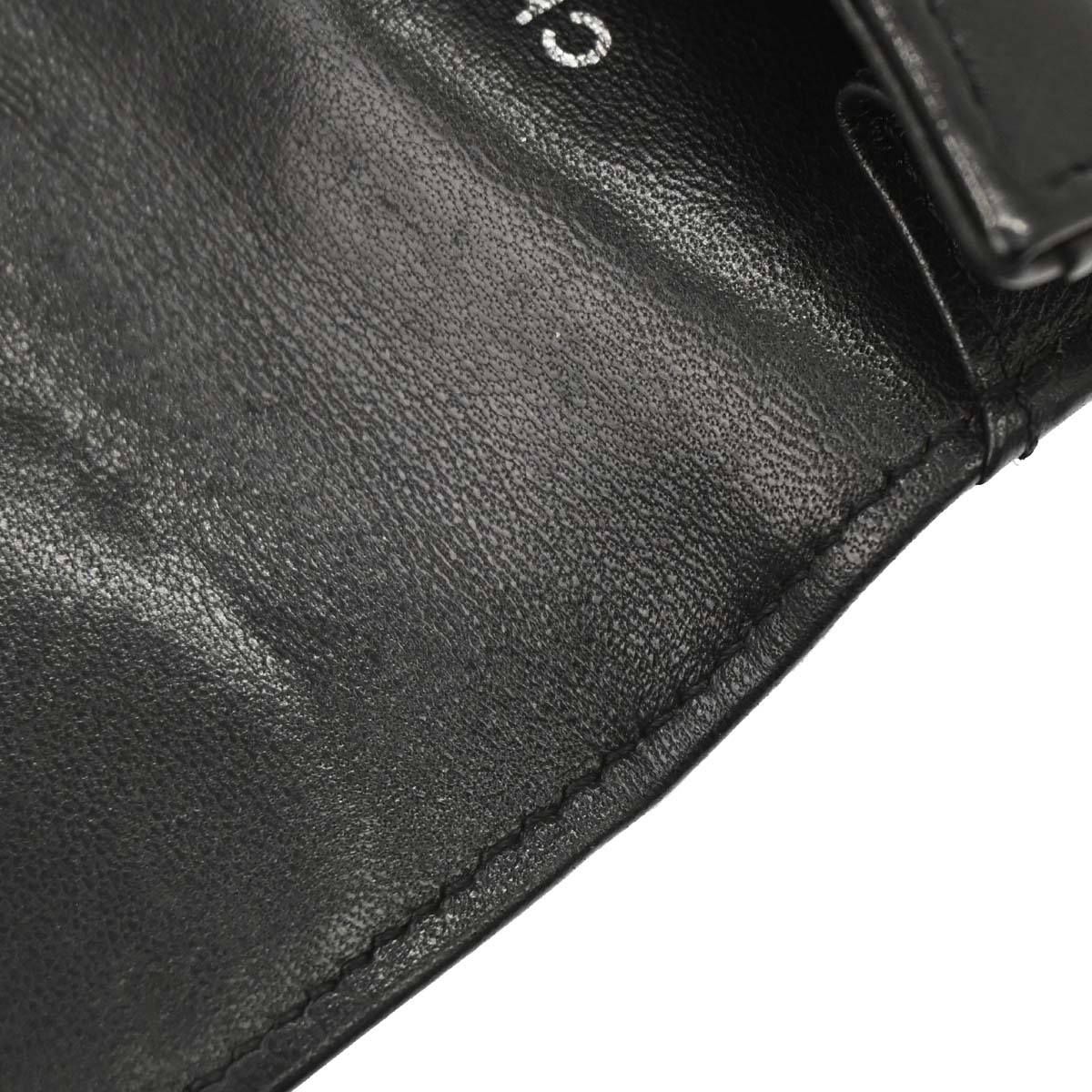 Chanel Black Lambskin Icon Cigarette Case Small Good