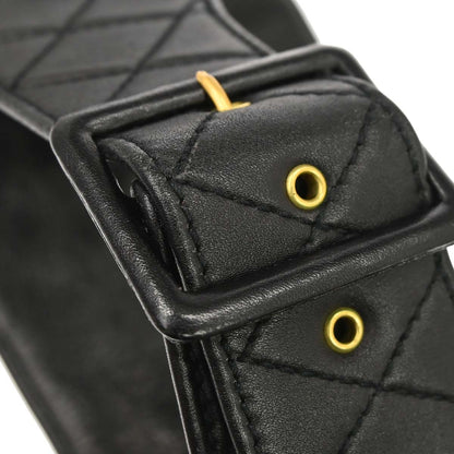 Chanel Black Lambskin Corset Belt #75/30 Small Good