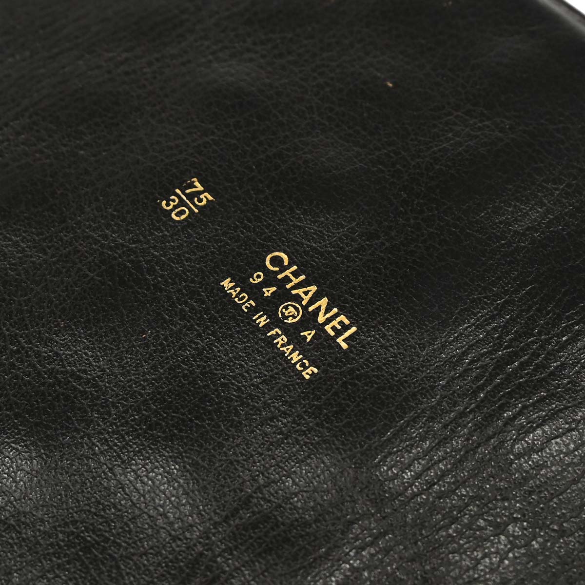 Chanel Black Lambskin Corset Belt #75/30 Small Good