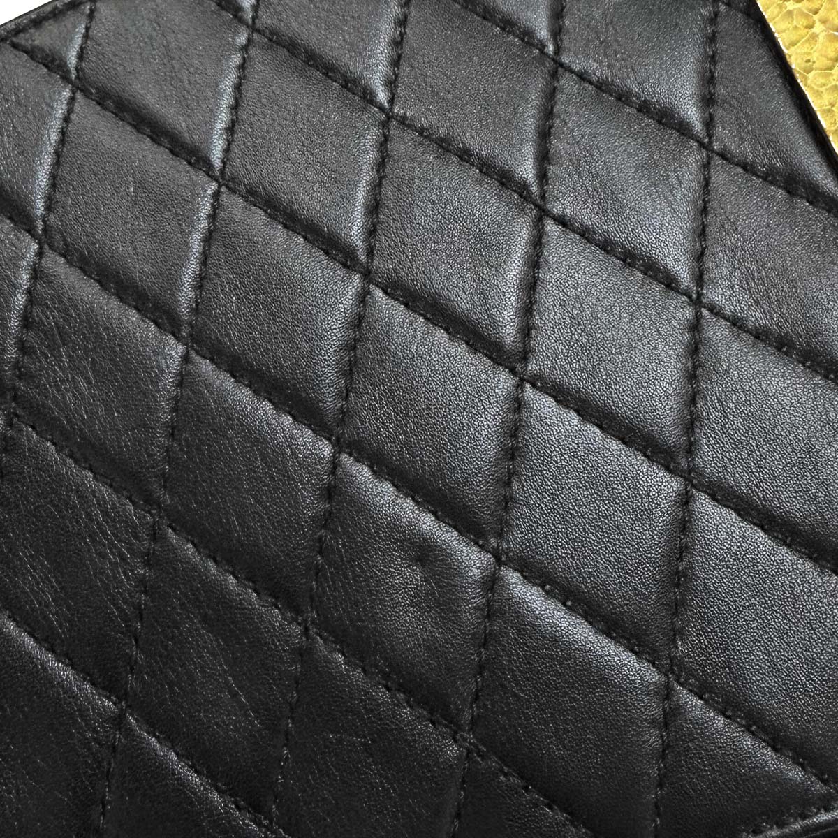 Chanel Black Lambskin Corset Belt #75/30 Small Good