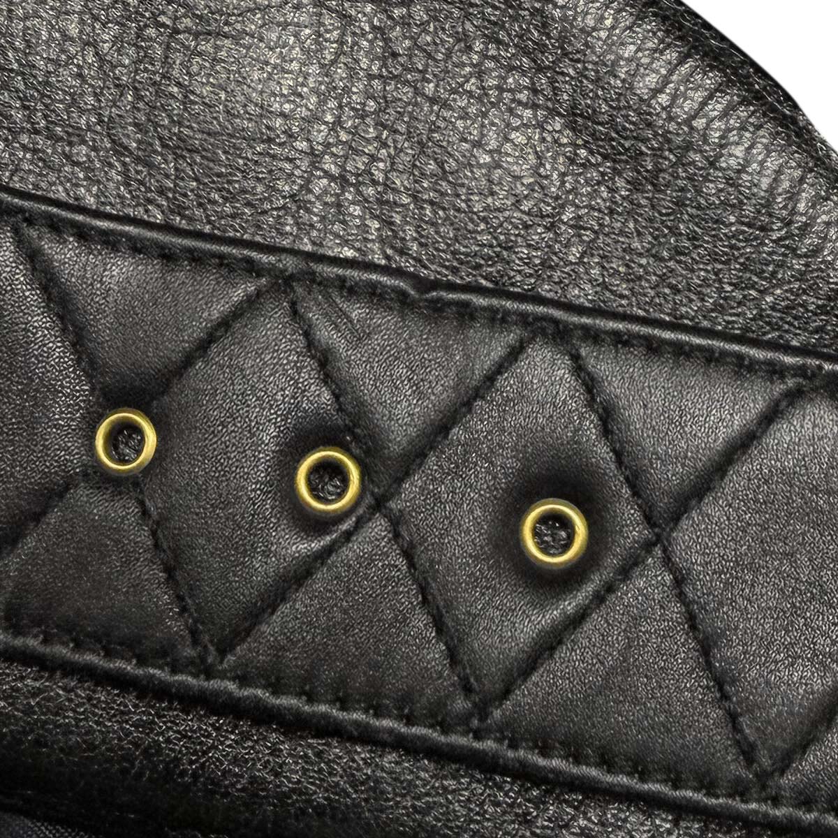 Chanel Black Lambskin Corset Belt #75/30 Small Good