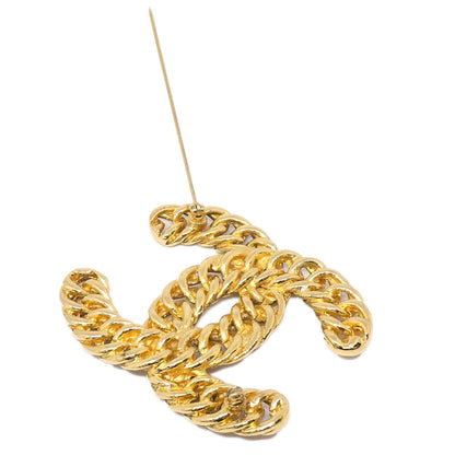 Chanel CC Brooch Pin Gold 1107