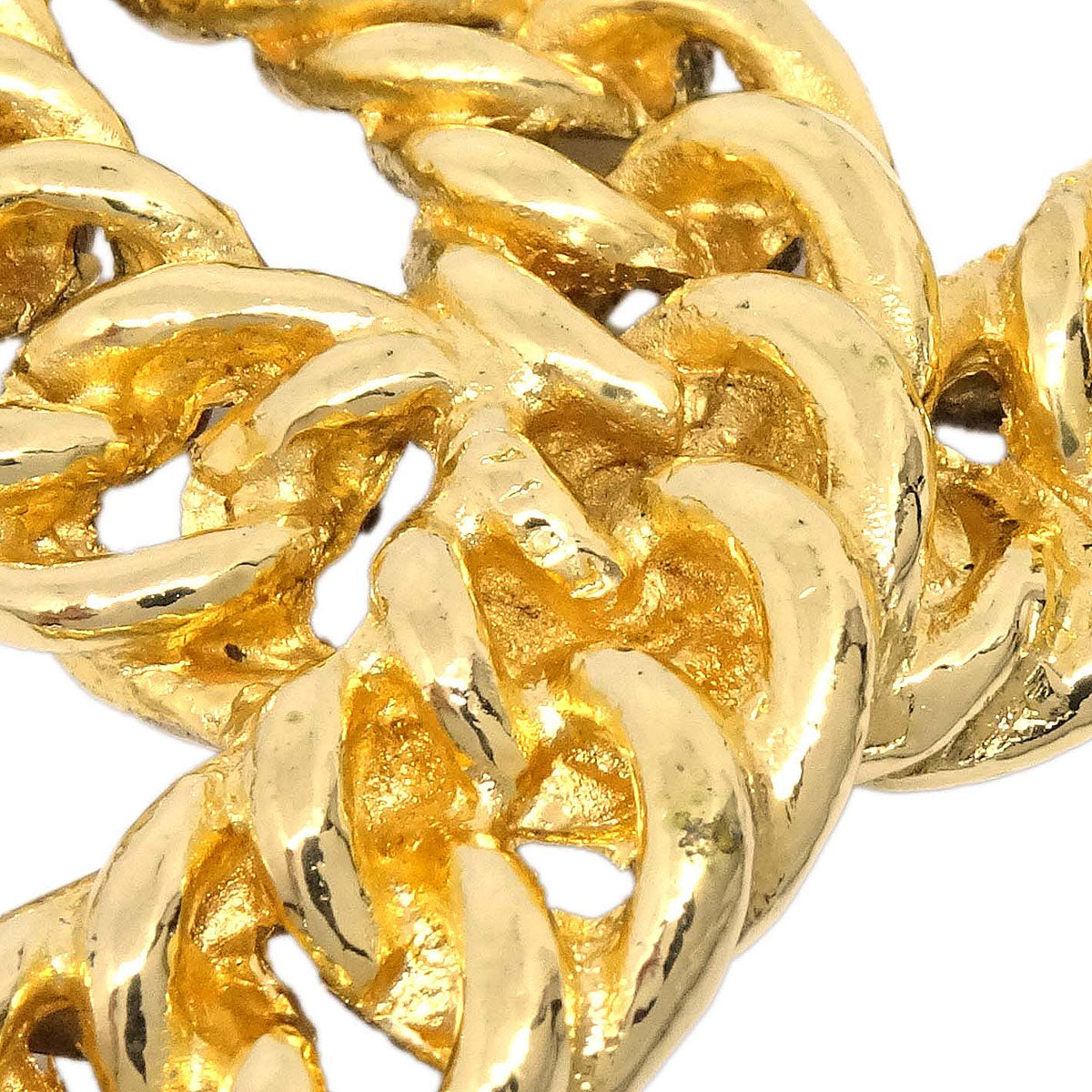 Chanel CC Brooch Pin Gold 1107