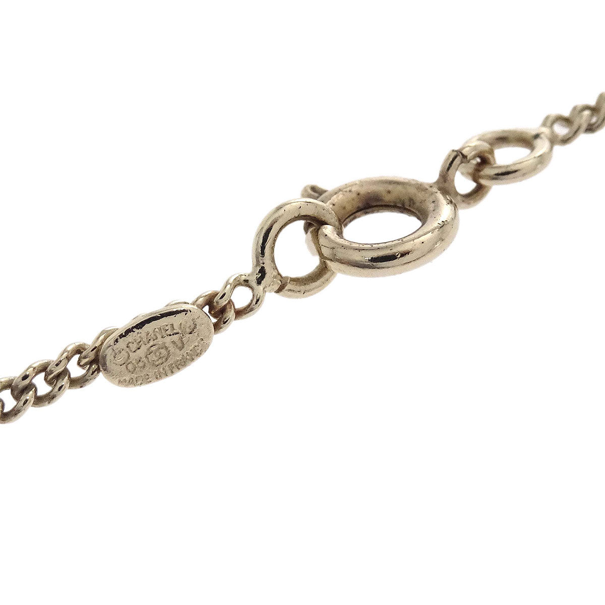 Chanel Gold Black CC Pendant Necklace 05V