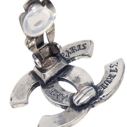 Chanel CC Clip-On Earrings Silver 99A