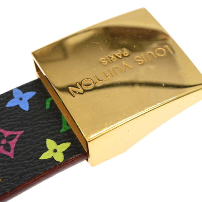 Louis Vuitton Black Multicolor Ceinture Carre Belt #70/28 M9271Y