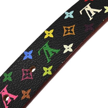 Louis Vuitton Black Multicolor Ceinture Carre Belt #70/28 M9271Y
