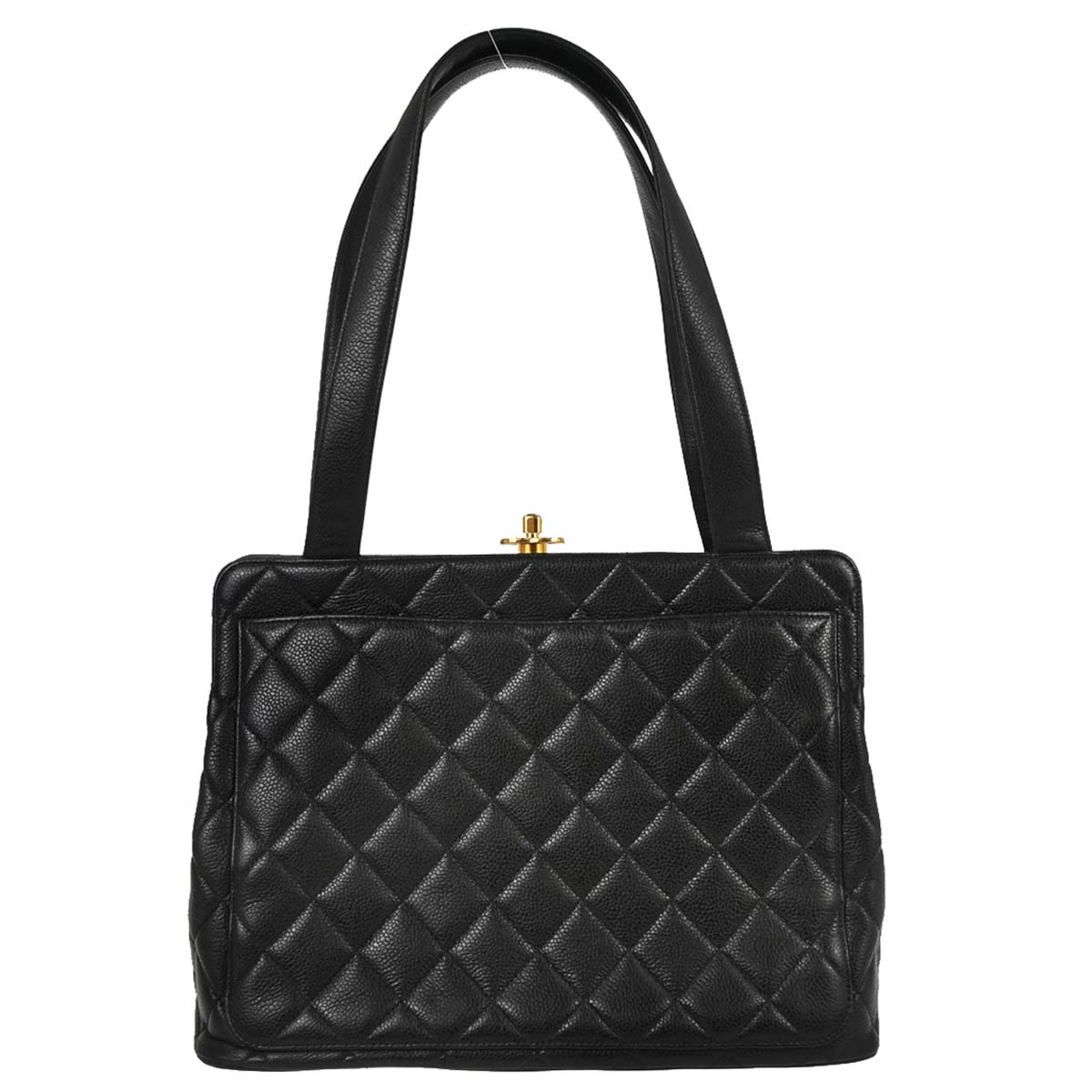 Chanel Black Caviar Skin Handbag