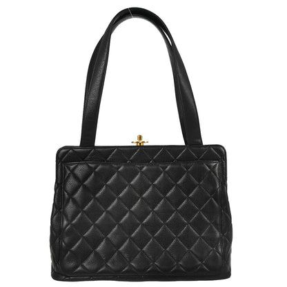 Chanel Black Caviar Skin Handbag