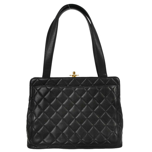 Chanel Black Caviar Skin Handbag