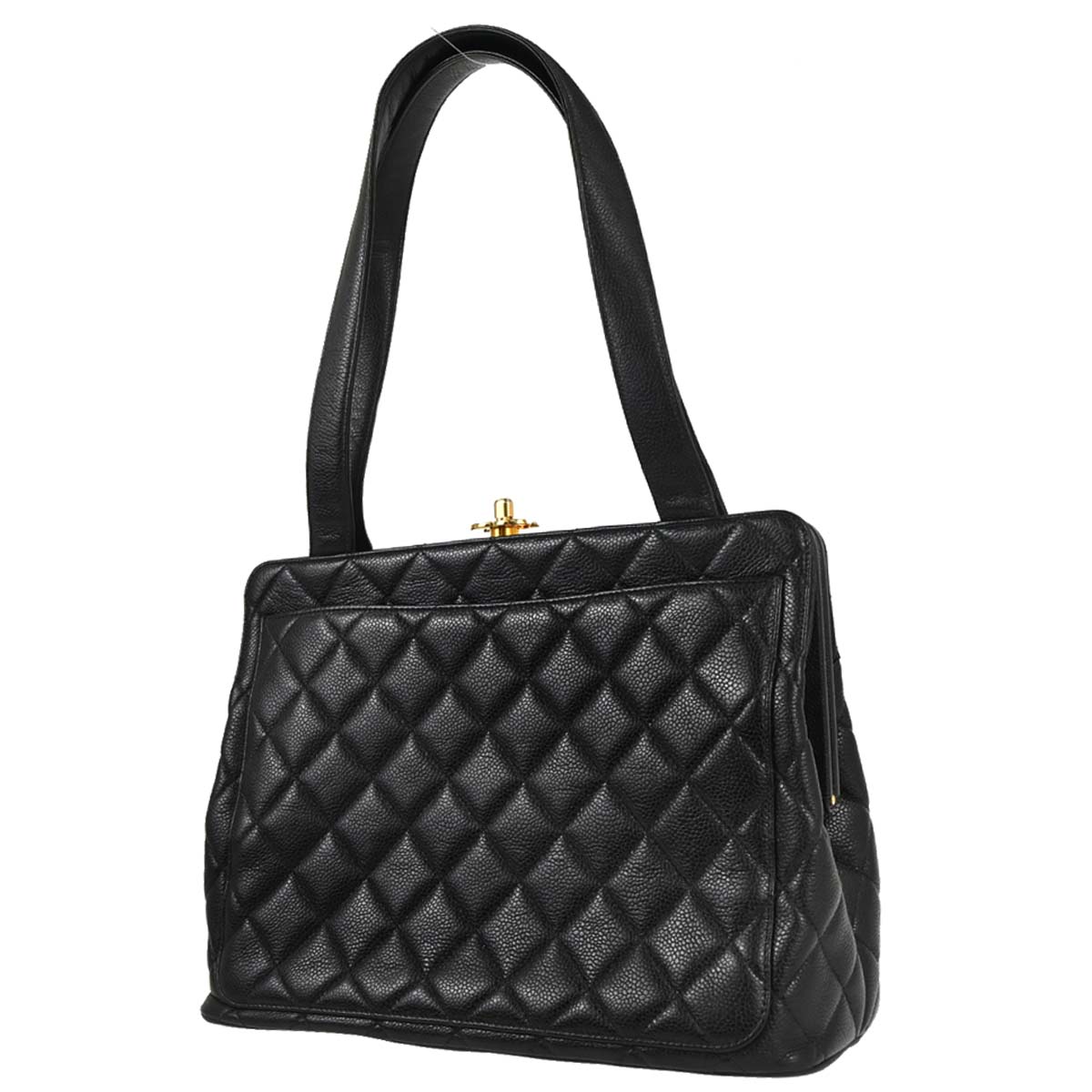 Chanel Black Caviar Skin Handbag