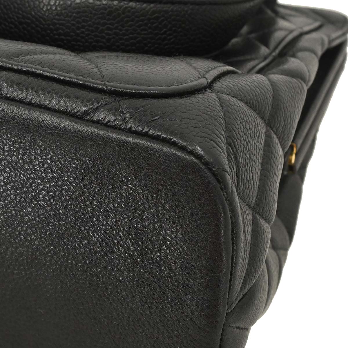 Chanel Black Caviar Skin Handbag