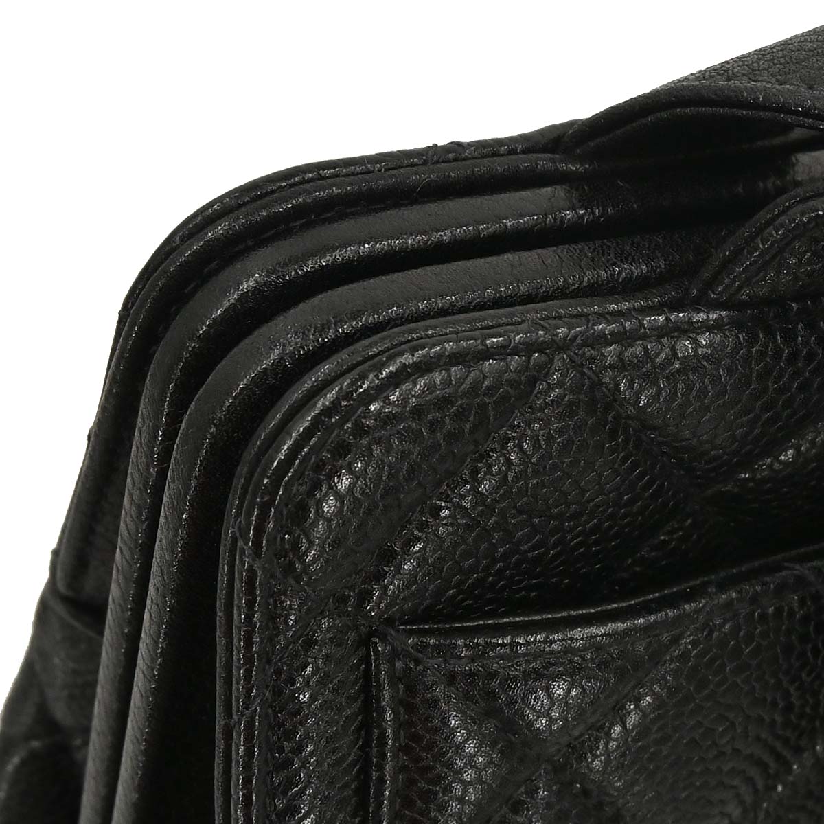 Chanel Black Caviar Skin Handbag