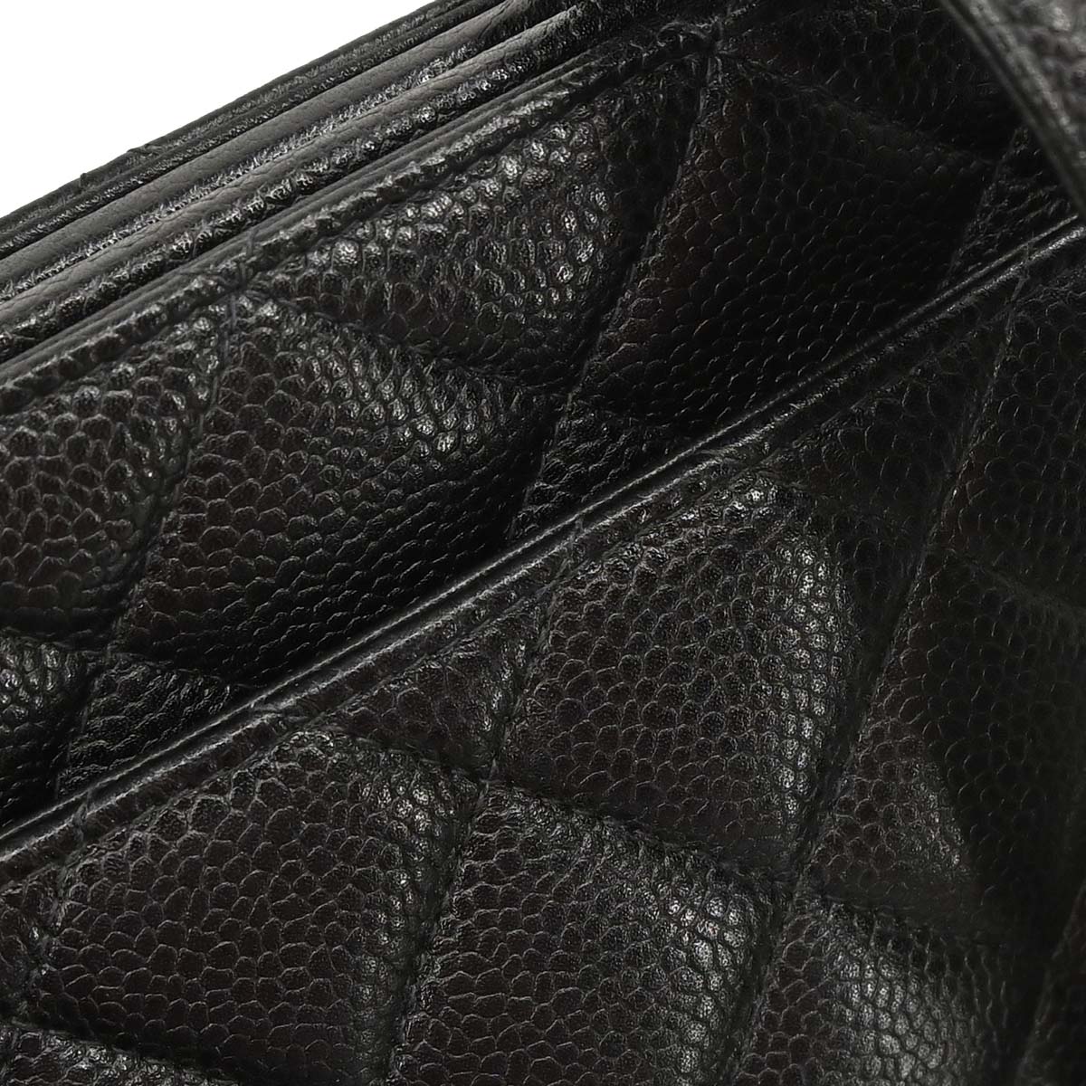 Chanel Black Caviar Skin Handbag
