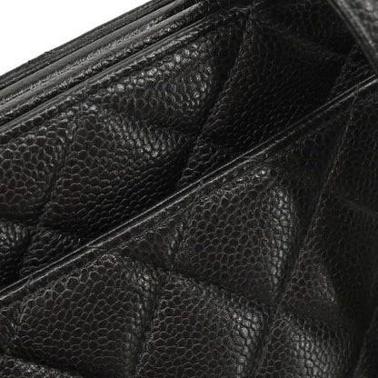 Chanel Black Caviar Skin Handbag