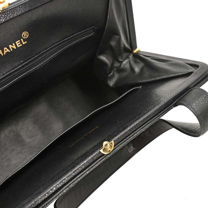 Chanel Black Caviar Skin Handbag