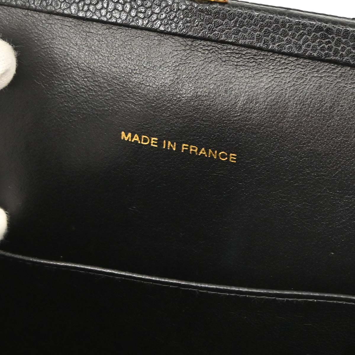 Chanel Black Caviar Skin Handbag