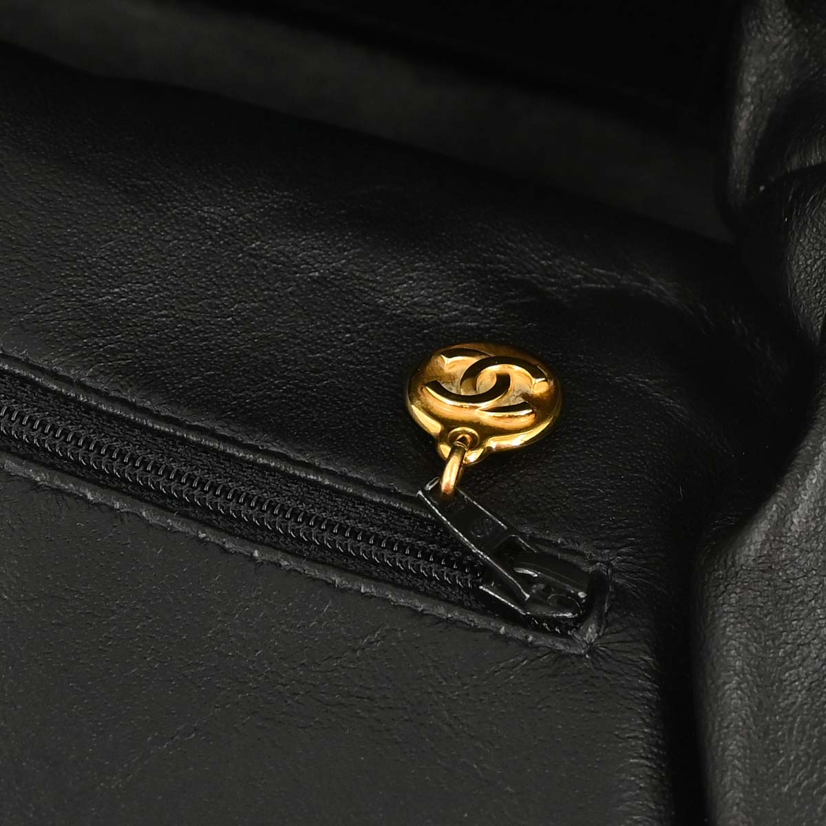 Chanel Black Caviar Skin Handbag